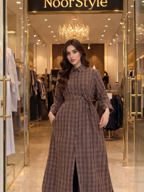 Photo by نور ستايل-ام الفحم on April 07, 2026. May be an image of headscarf, dress and tex