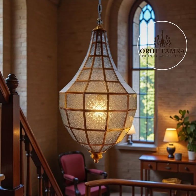 نحاس ملان مع قزازة شنشيلا ✨ إضاءة دافئة بحضور فخم، قطعة بتعطي المكان روح وأناقة من أول نظر