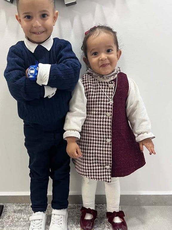 Photo by كوالا كفر قرع on March 22, 2026. May be an image of baby, smiling, bowtie, bow an