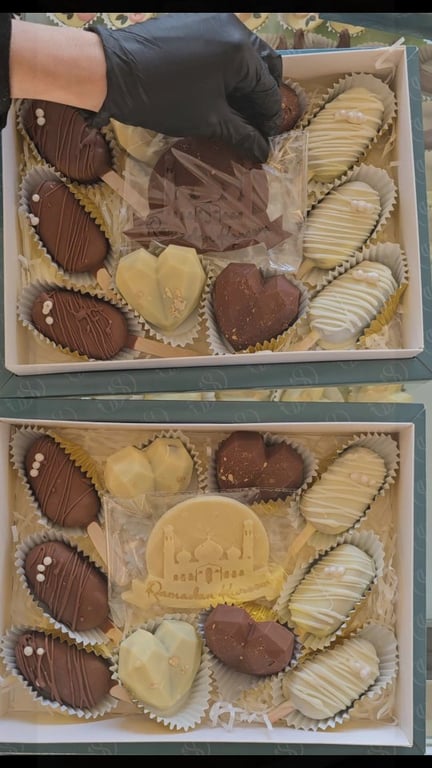 بوكسات شوكولاتة بلجيكية فاخرة