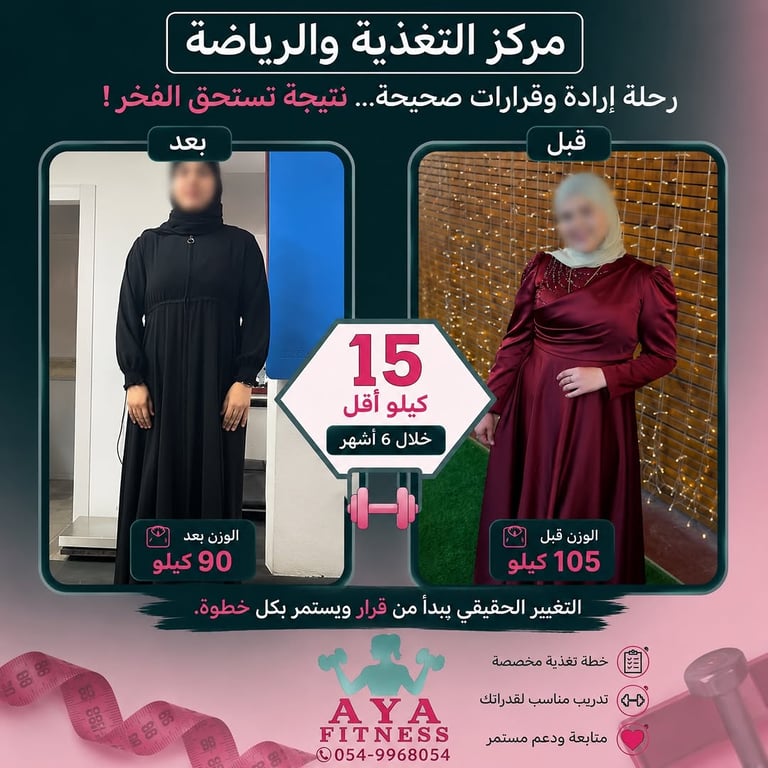 خلال 6 أشهر من الالتزام بخطة تدريب وتغذية مناسبة،