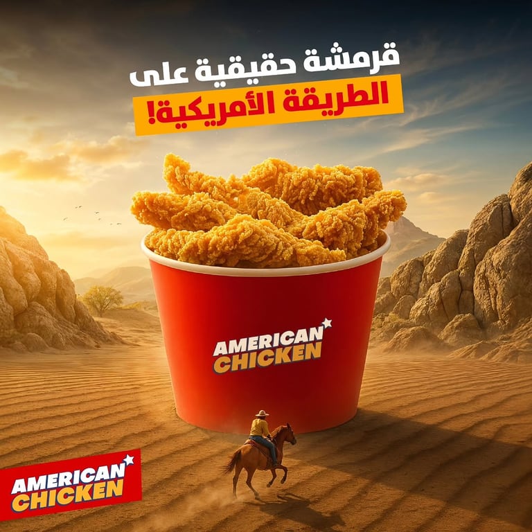 قرمشة حقيقية... على الطريقة الأمريكية!🍗🔥 اطلب الآن من أمريكان تشيكن😍 📍 أم الفحم، شارع المدينة بجانب مطعم سولت للطلب عبر تطبيق هات 04-6091079 📞 #أم_الفحم #تشيكن_أمريكي #قرمشة_أ