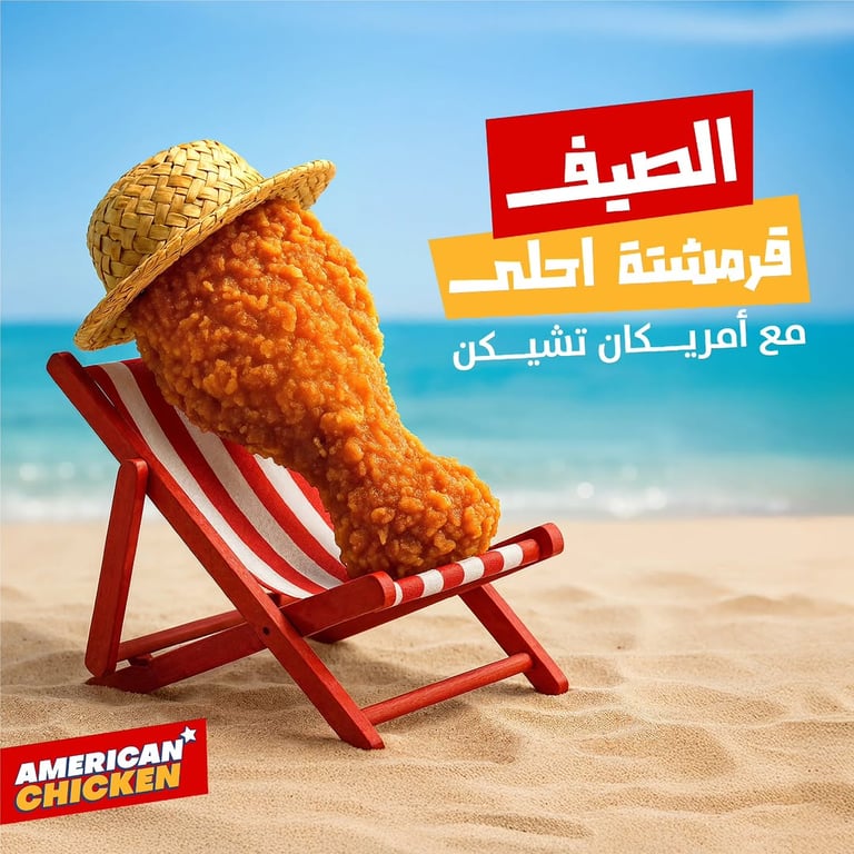 الصيف قرمشتة أحلى... مع أمريكان تشيكن🔥