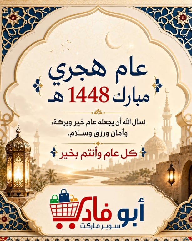 عام هجري مبارك 1448 هـ