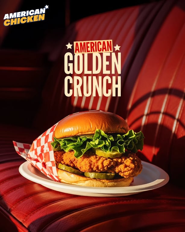 أمريكان تشيكين... قرمشة ذهبية🍗🌟