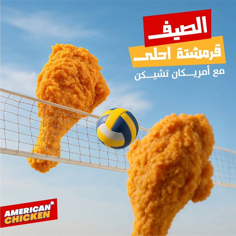 الصيف قرمشتة أحلى... مع أمريكان تشيكن🔥