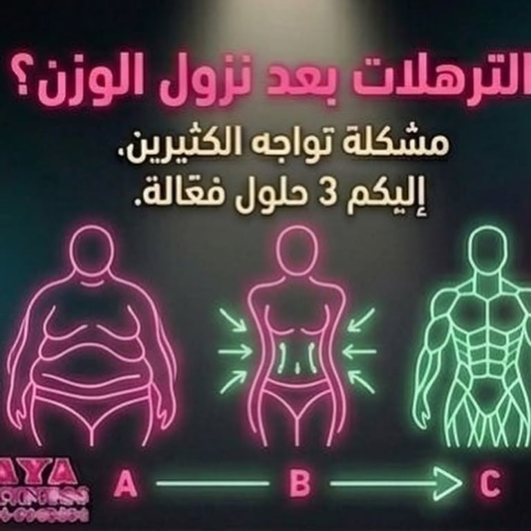 كيف أتخلص من الترهلات الناتجة عن خسارة الوزن⁉️
